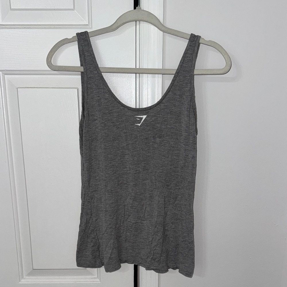 Gymshark Gray Fitted Sleeveless Tank Top